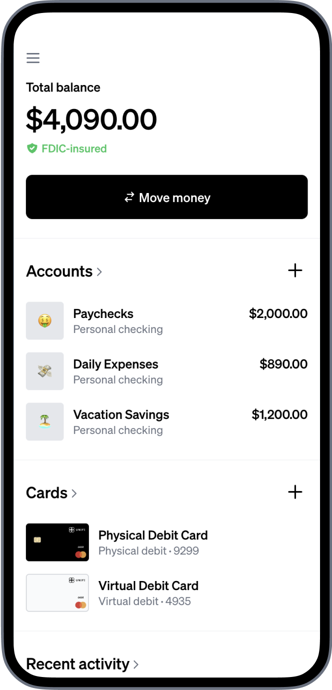 Phone showing UniFi dashboard